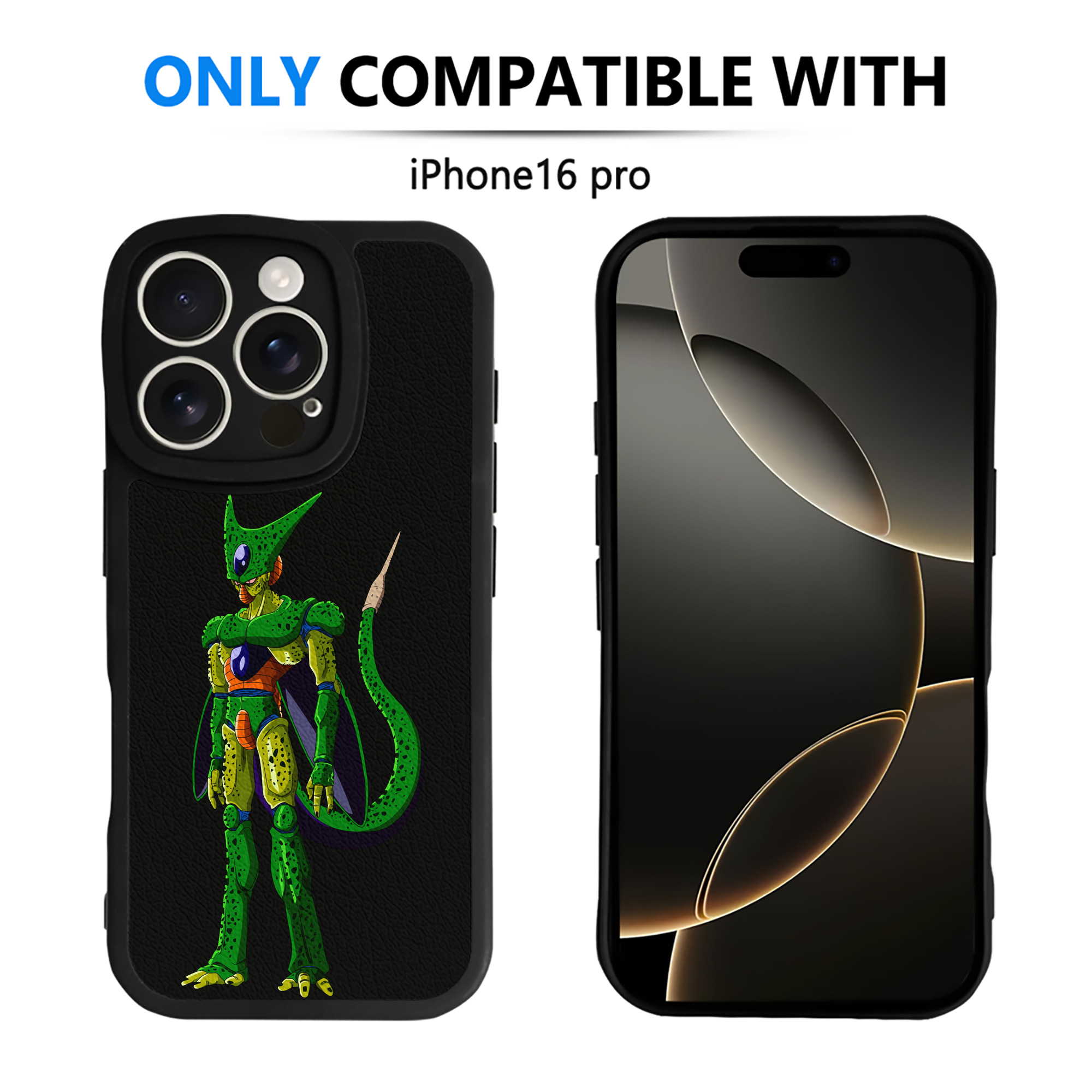 （画像用） ドラゴンボール セル DRAGON BALL Cell 【iPhone 16シリーズ対応】シリコンスマホケース（レザー調） 材質：シリコン